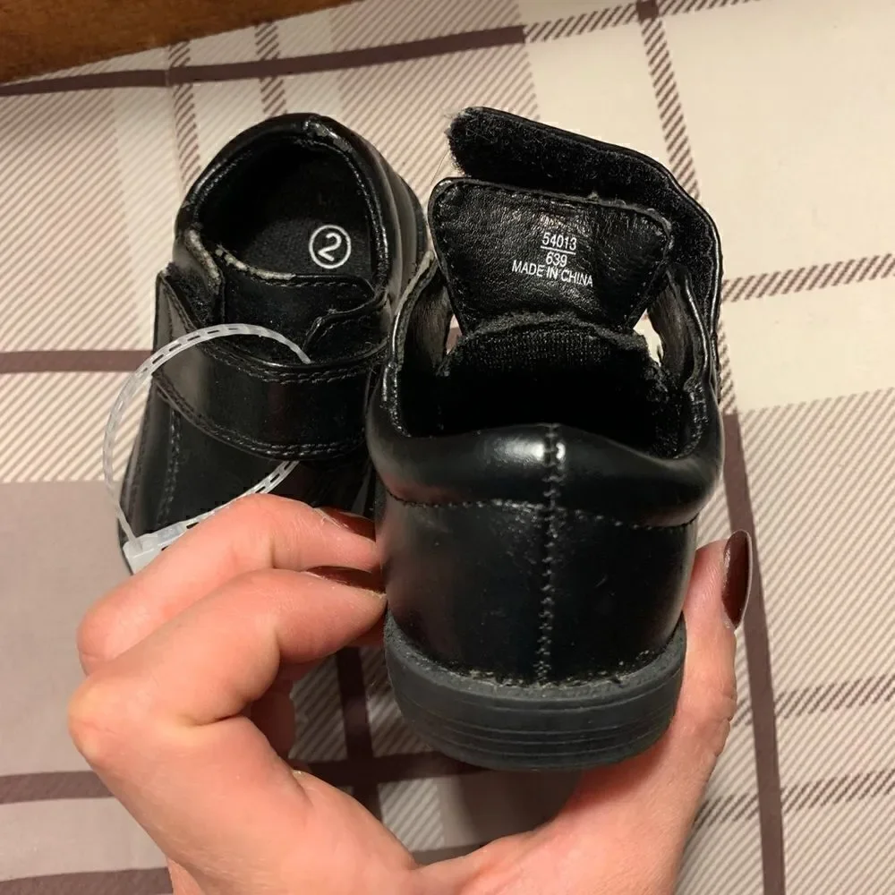 Black Pleather Dress Shoes